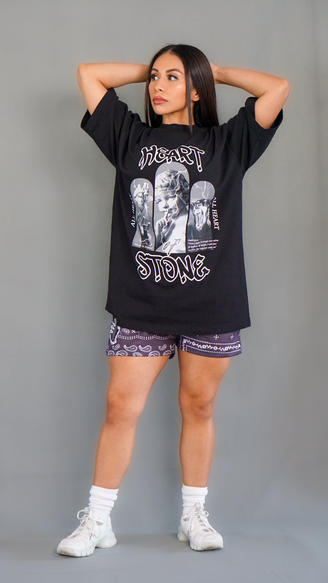 Work in Silence Oversized Unisex T Shirt